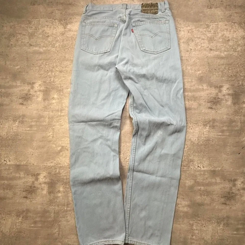 Levis 501XX Button Fly Jeans Mens 30x32 Light Blue Vintage 90s USA